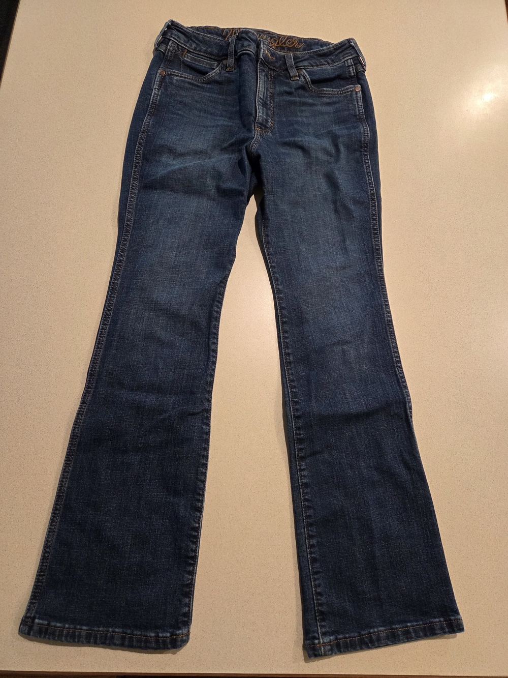Wrangler Dark Blue Bootcut Jeans for Women